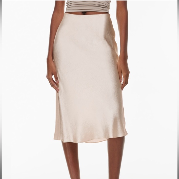 babaton slip satin midi skirt - Picture 1 of 4